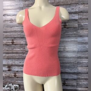 Women's coral knit tank by Express Size medium